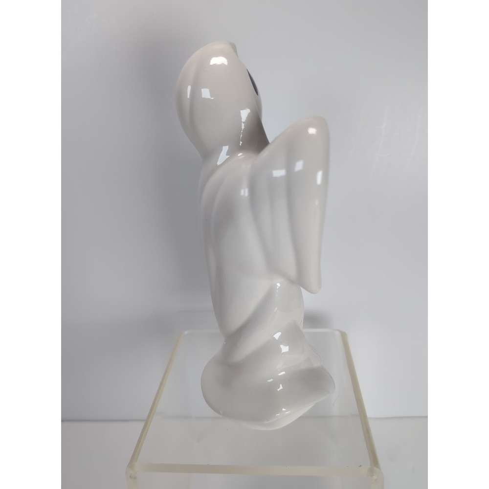 Ghost Figurine, Vintage! Retro Halloween Decorations White Ceramic Spooky Season - Picture 8 of 10